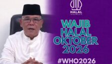 Bupati H. Yulianto mengimbau UMKM segera mengurus sertifikat halal demi mutu produk yang aman, Jumat (29/5/2026)